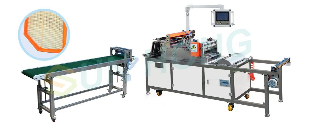 panel air filter production line shaped plate filter pleating machine