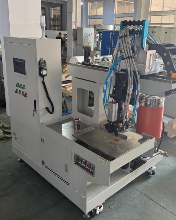 panel air filter production line round PU gluing machine